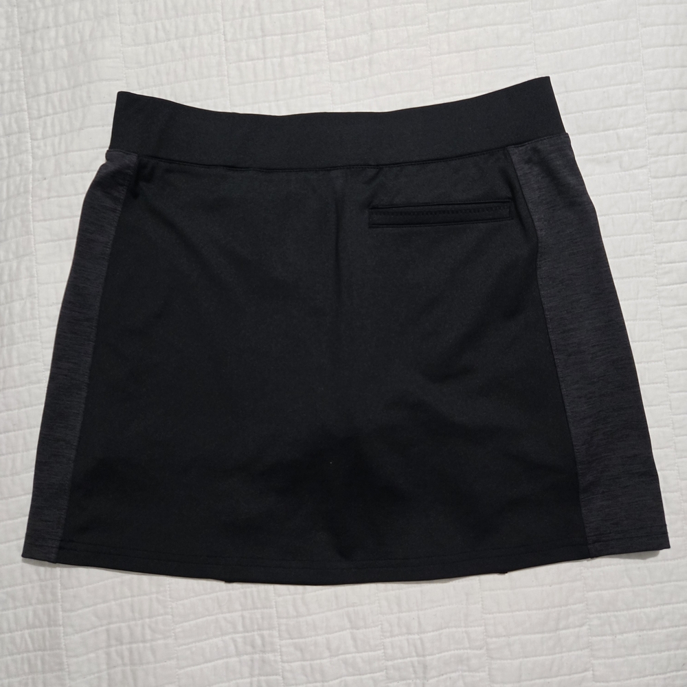 Black Mini A-Line Skirt - Casual Everyday Style - Picture 2 of 7